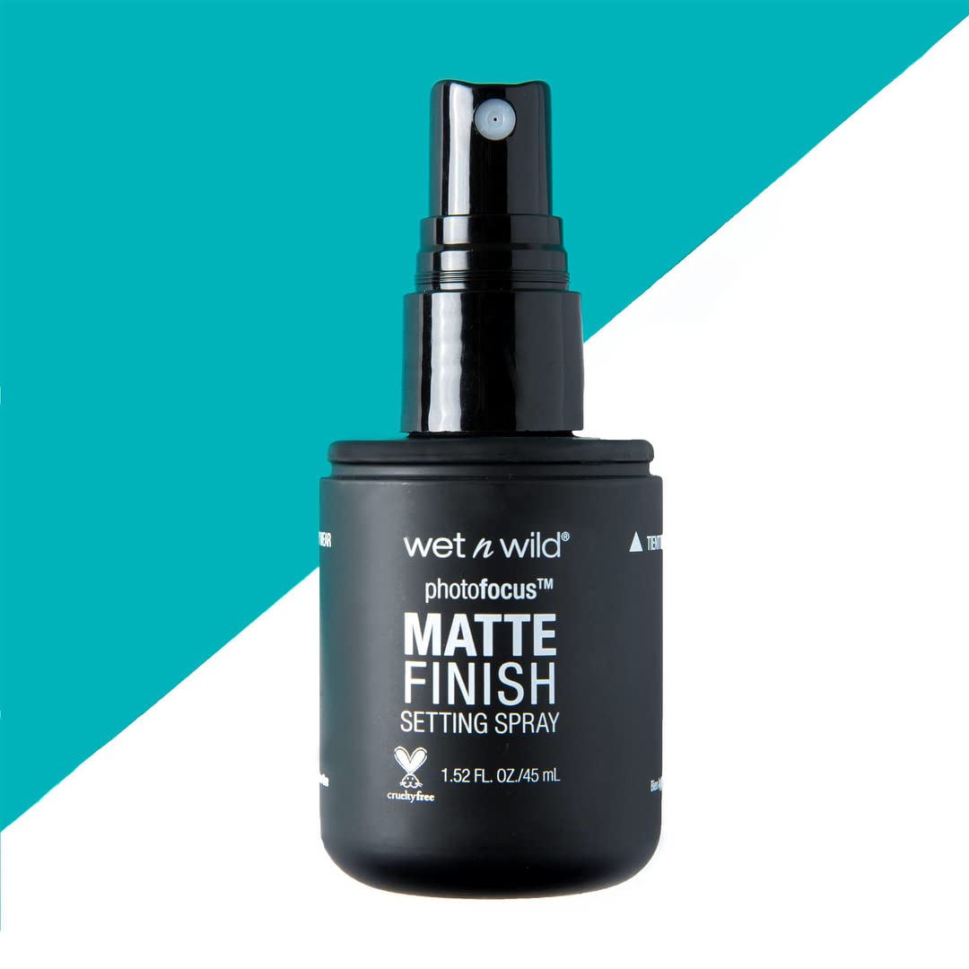 wet n wild Photo Focus Setting Mist, Up to 24HR Wear, Lightweight & Nourishing Aloe Formula Suitable for All Skin Types, Cruelty-Free & Vegan - Matte Beauty & Personal Care wet n wild