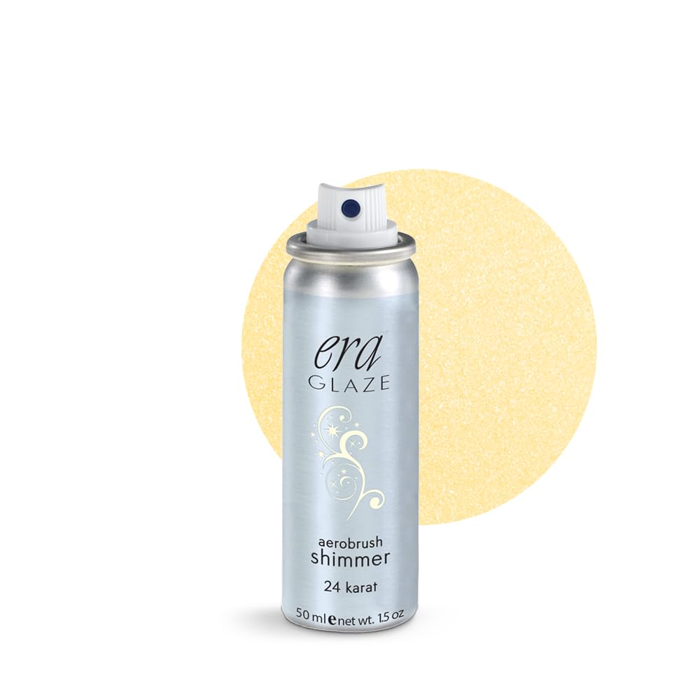 ERA GLAZE spray makeup, SHIMMER - 24 KARAT, 1.5 ounce, professional airbrush cosmetics by Era Beauty Beauty & Personal Care ERA Beauty