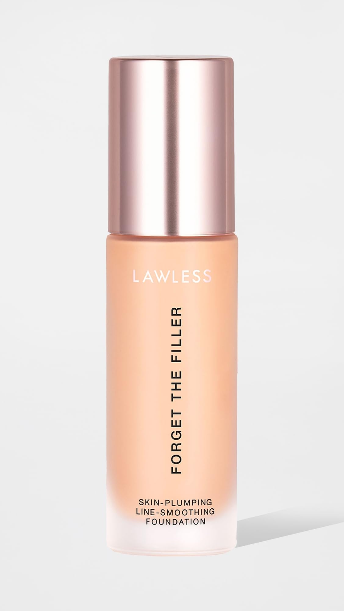 LAWLESS Women's Forget the Filler Skin-Plumping Line-Smoothing Foundation, 6L, light with warm undertones, 1.0 Ounce