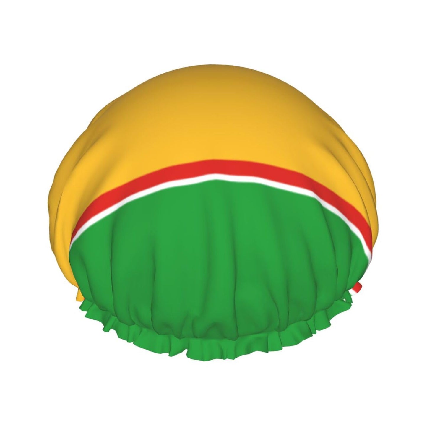 Karakalpakstan Flag Prints Shower Cap Double Layer Lined Waterproof Bathing Shower Hat Beauty and Personal Care Hayyett