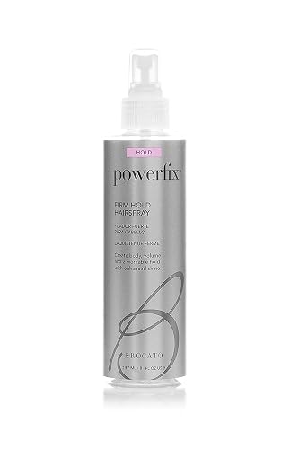 Brocato Powerfix Firm Hold Hairspray, 8 Oz, Volumizing Hairspray Adds Texture & Locks in Curls without Flaking or Buildup, Texturizing Hair Spray Beauty & Personal Care Brocato