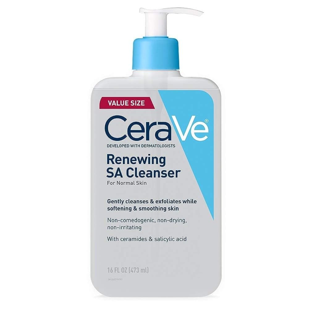 CeraVe Renewing SA Cleanser 8 oz Salicylic Acid Body Cleanser for Rough and Bumpy Skin Beauty & Personal Care CeraVe