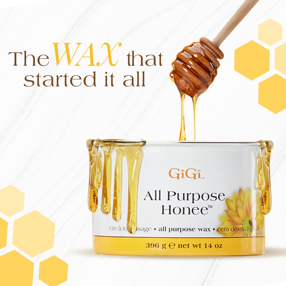GiGi All Purpose Honee Soft Wax for Hair Removal, Face & Body Waxing, 14 oz Beauty and Personal Care GIGI