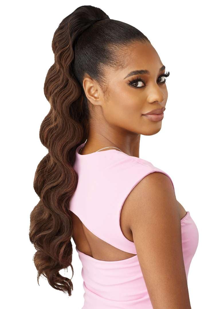 Outre Pretty Quick - Drawstring Pony - Belisse (DRST RED VELVET)