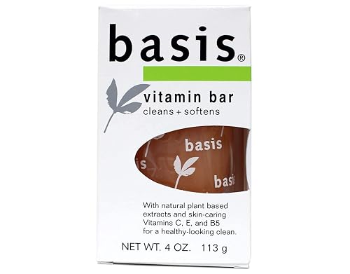 Basis Vitamin Bar Soap - 4 Oz, Pack of 5 Beauty & Personal Care Basis