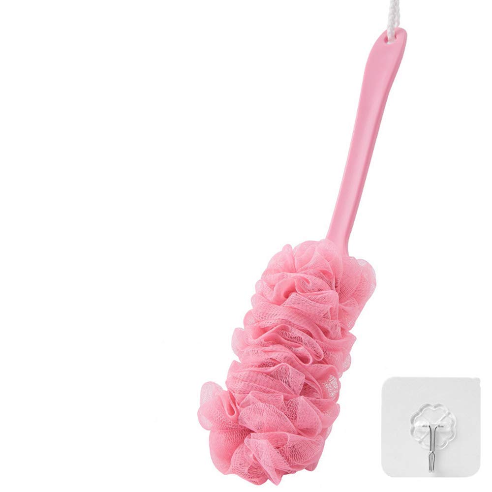 ZMTONE Long-Handled Back Scrubber, Soft Nylon Mesh, Deeply Cleanses, Pink Beauty and Personal Care ZMTONE