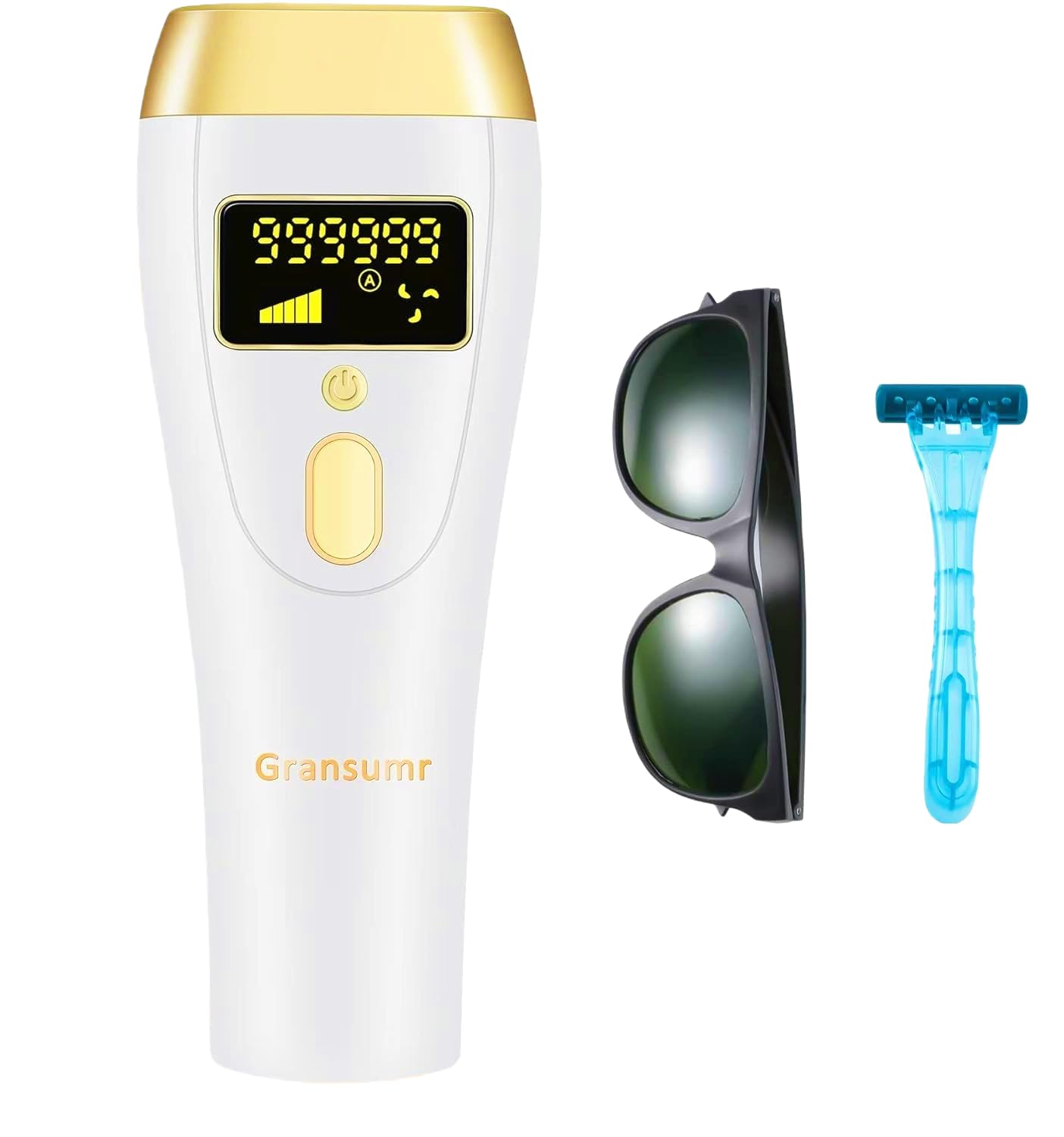 IPL Laser Hair Removal Device for Women & Men - At-Home Painless Ultra-Fast Flash Hair Remover, 86% Hair Reduction in 4 Weeks, High Energy & 5 Modes Beauty and Personal Care Gransumr