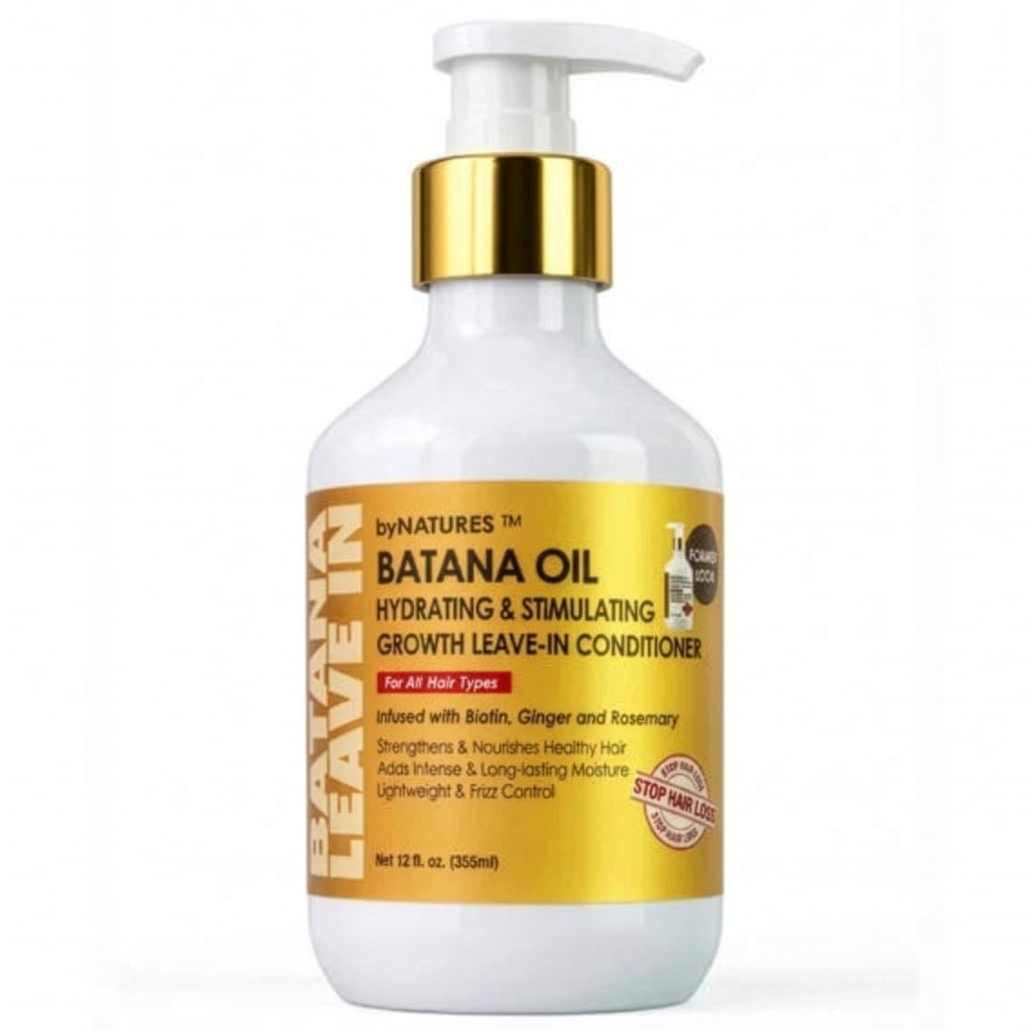 By Natures Batana Oil Growth Conditioner with Biotin and Rosemary, 12 Oz