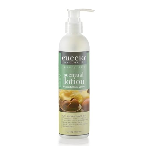 Cuccio Naturale Scentual Lotion, Artisan Shea & Vetiver, 8 oz Body & Hand Lotion, Hydrating Moisturizer, Great for Massage, Paraben-Free, Cruelty-Free Beauty & Personal Care Cuccio