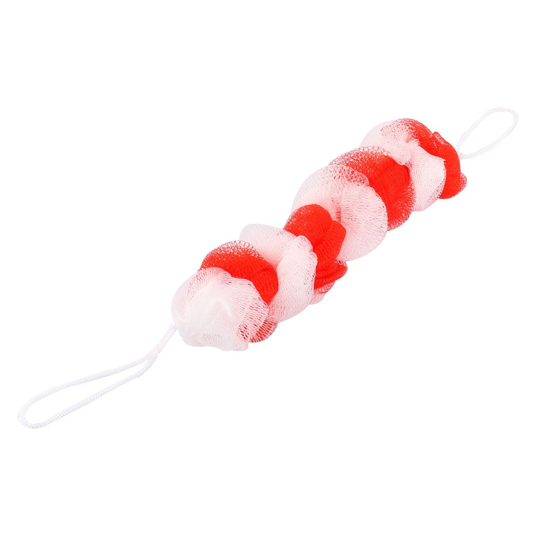 Ruilogod Nylon Bathroom Double Straps Meshy Body Cleaner Bath Shower Scrubber Puff Red (id: b36 58c 7d4 fec f76 Beauty and Personal Care Ruilogod