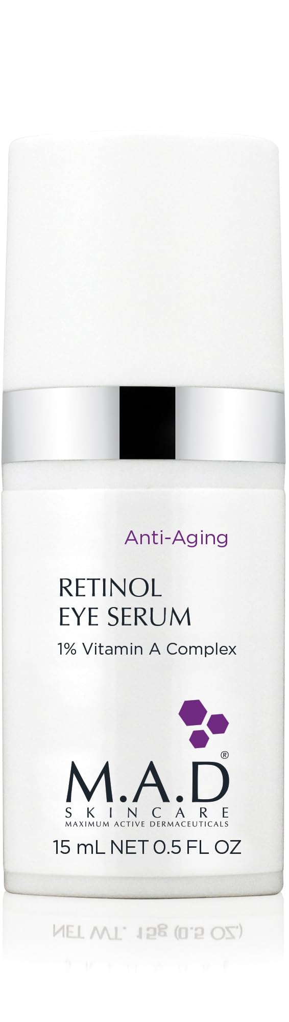 M.A.D Skincare Retinol Eye Serum 1% - Advanced Anti-Aging Peptide Complex for Deep Wrinkles & Crow’s Feet | Firming Solution for Sagging Lids | Beauty & Personal Care M.A.D Skincare