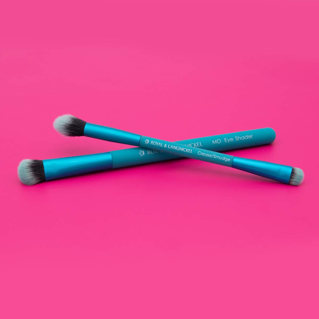 MODA EZGlam Duo Smoky Eye Travel-Size Makeup Brush Kit - Dual-Ended Eye Brushes for Blending & Defining, Vegan & Cruelty-Free Beauty & Personal Care MODA