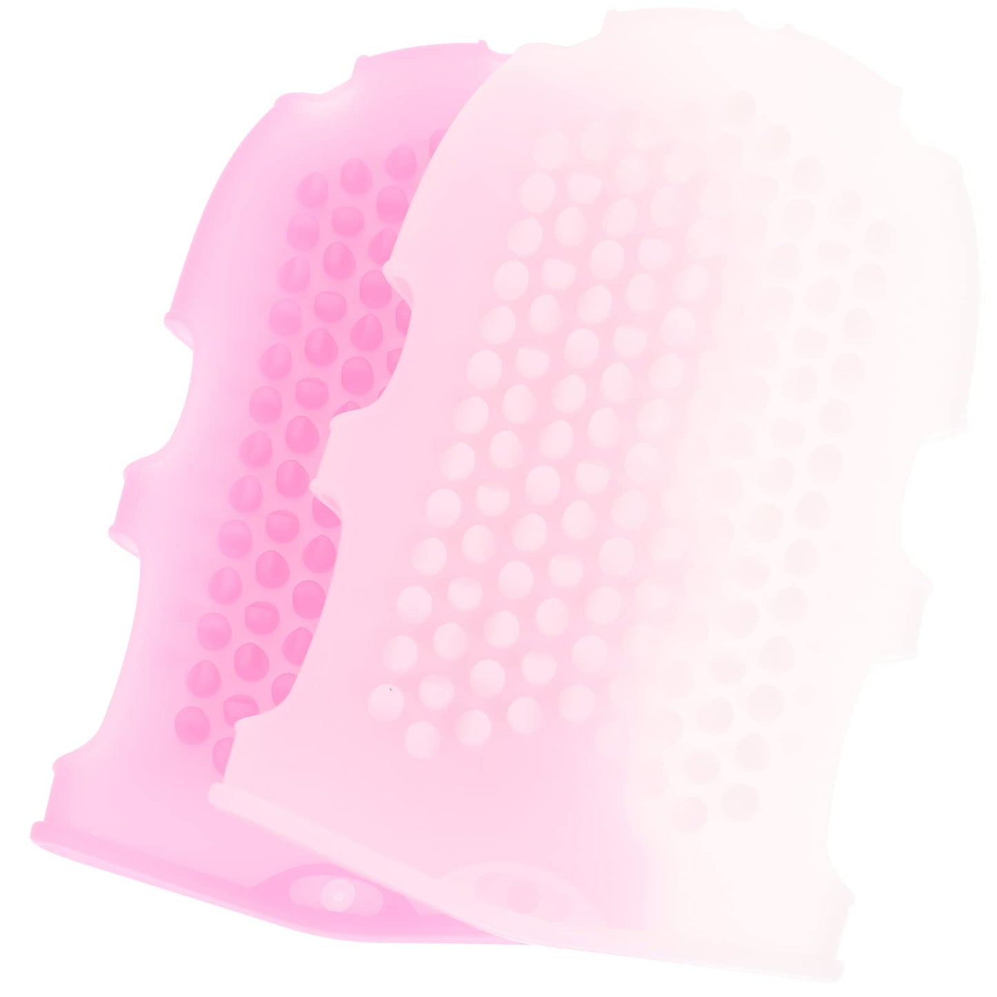 COHEALI 2 Pcs Silicone Massage Glove Bath Massage Brush for Shower Exfoliating Body Scrubber Mitt Soft Hand Fit Design 6.69 X 3.93 X 0.78 in Beauty and Personal Care COHEALI