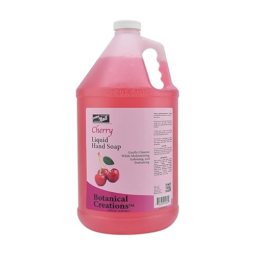 PRO NAIL NAIL SYSTEMS PRONAIL - Liquid Hand Soap Refill, Cherry, 1 Gallon - Deeply Cleanse and Hydrates, Leaving your hands Fresh and Soft - Bulk Beauty & Personal Care PRO NAIL NAIL SYSTEMS