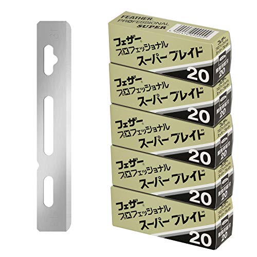 Feather Artist Club ProSuper Razor Blades - Single Straight Edge Razor Blades With Guard Refills For Shaving - For Men & Barbers (100 Count) Beauty and Personal Care Feather