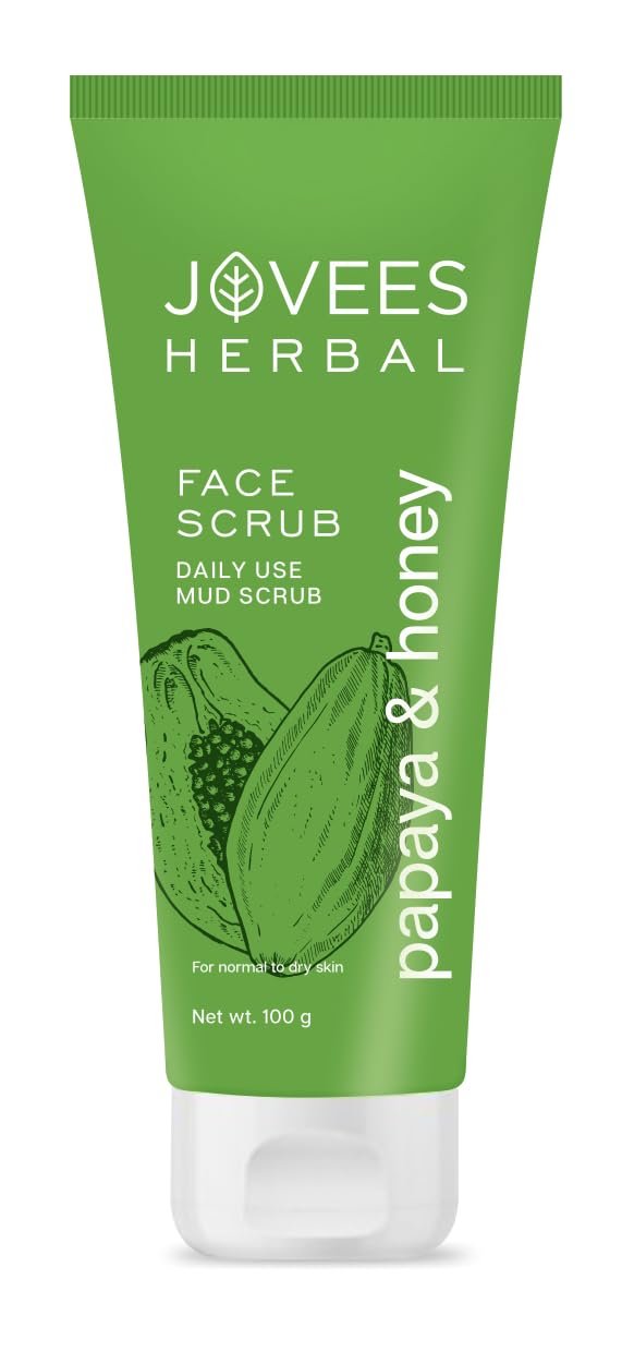 Jovees Facial Scrub - Papaya & Honey - 100gms Beauty & Personal Care Jovees