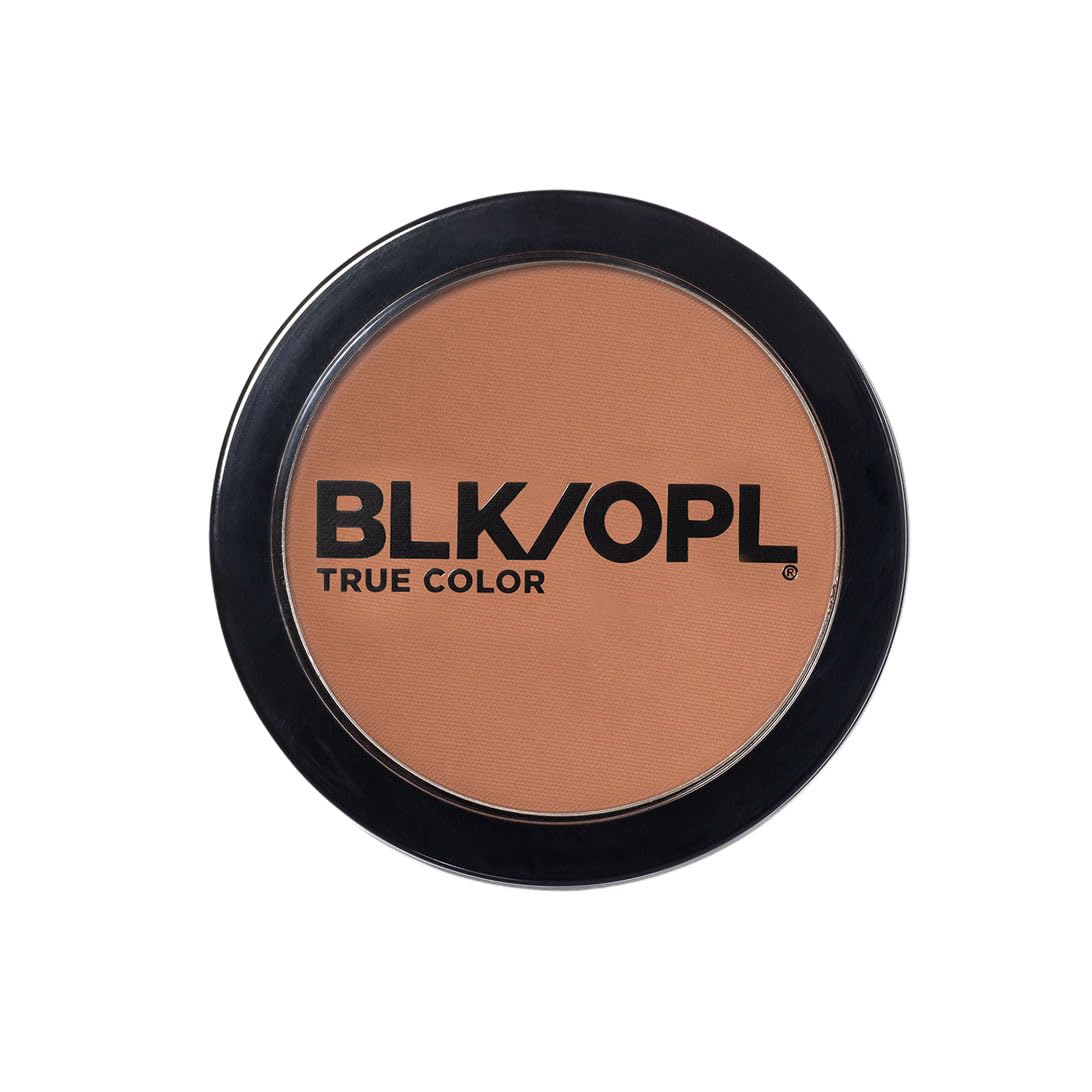 BLK/OPL Oil Absorbing Pressed Powder, True Color - Weightless, Buildable & Blendable Compact Press Powder Makeup for Face Smooths Out Blemishes, Pores