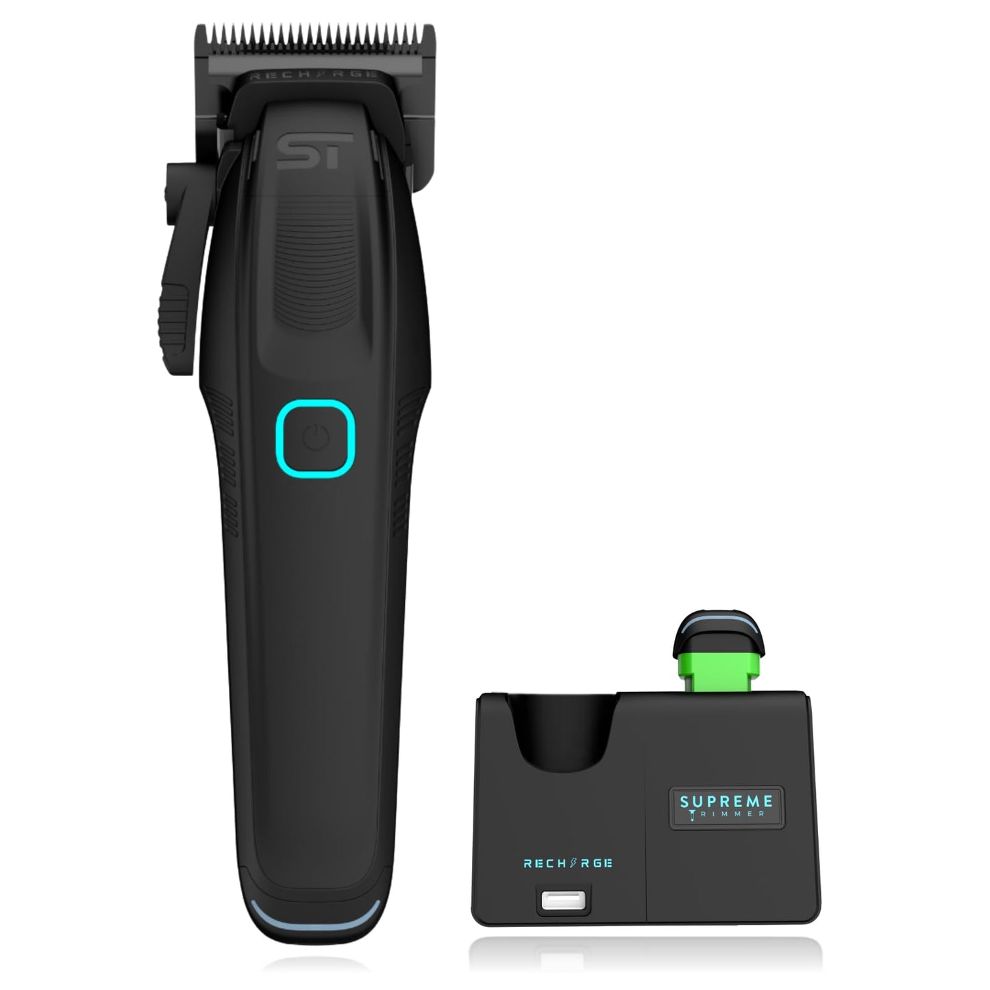 Supreme Trimmer Recharge Clipper - Professional Hair Clipper with 2 Removable Batteries, Brushless Motor, Smart Charge Stand, USB-C Charge & DLC Beauty and Personal Care Supreme Trimmer