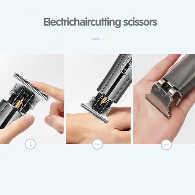 QDKVTNDJZ Hair Clippers Professional Rechargeable LCD Display USB Oil- tip Electric Trimme Barber Cutting Machine for Men Beauty and Personal Care QDKVTNDJZ