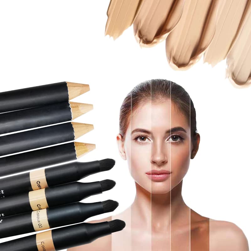 AKARY Concealer Pencil, 2 in 1 Dual-Sided Full Range of Coverage Concealer Pencil for Face, Professional Foundation Concealer for Eye Dark Circles Beauty & Personal Care AKARY