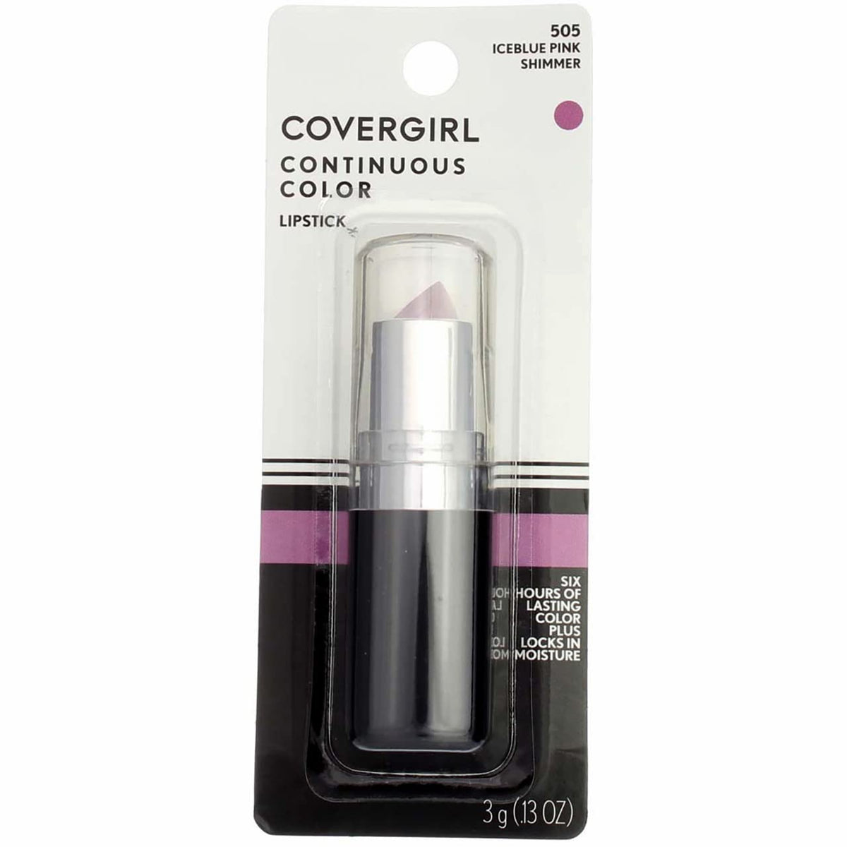 COVERGIRL Continuous Color Lipstick - 505 Iceblue Pink by CoverGirl for Women - 0.13 oz Lipstick Beauty & Personal Care COVERGIRL