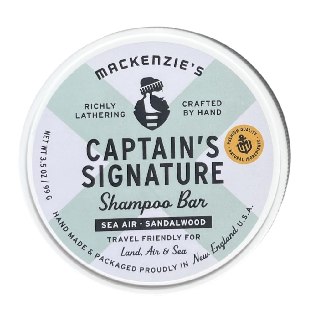 MacKenzie's Captain's Signature Shampoo Bar - Travel Friendly - 3.5 OZ
