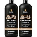 INFINA ESSENTIALS Caffeine Biotin Shampoo and Conditioner Set | Hair Thickening & Strengthening | 16 fl oz Each | with Batana Oil & Castor Oil | Beauty & Personal Care INFINA ESSENTIALS