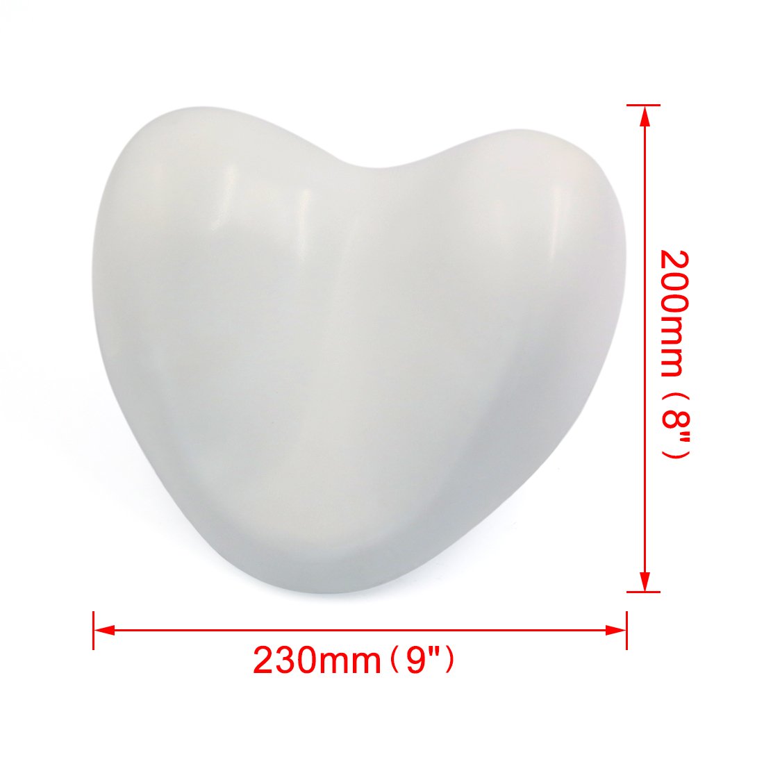 uxcell White Waterproof Heart Shape Soft Spa Bath Pillow Neck Back Support Cushion for Bathtub Hot Tub Beauty and Personal Care uxcell