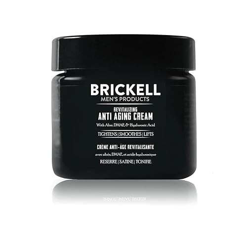 Brickell Men's Revitalizing Anti-Aging Cream For Men, Face Moisturizer For Face To Reduce Fine Lines and Wrinkles, Natural and Organic Anti Wrinkle Beauty & Personal Care Brickell Men's Products
