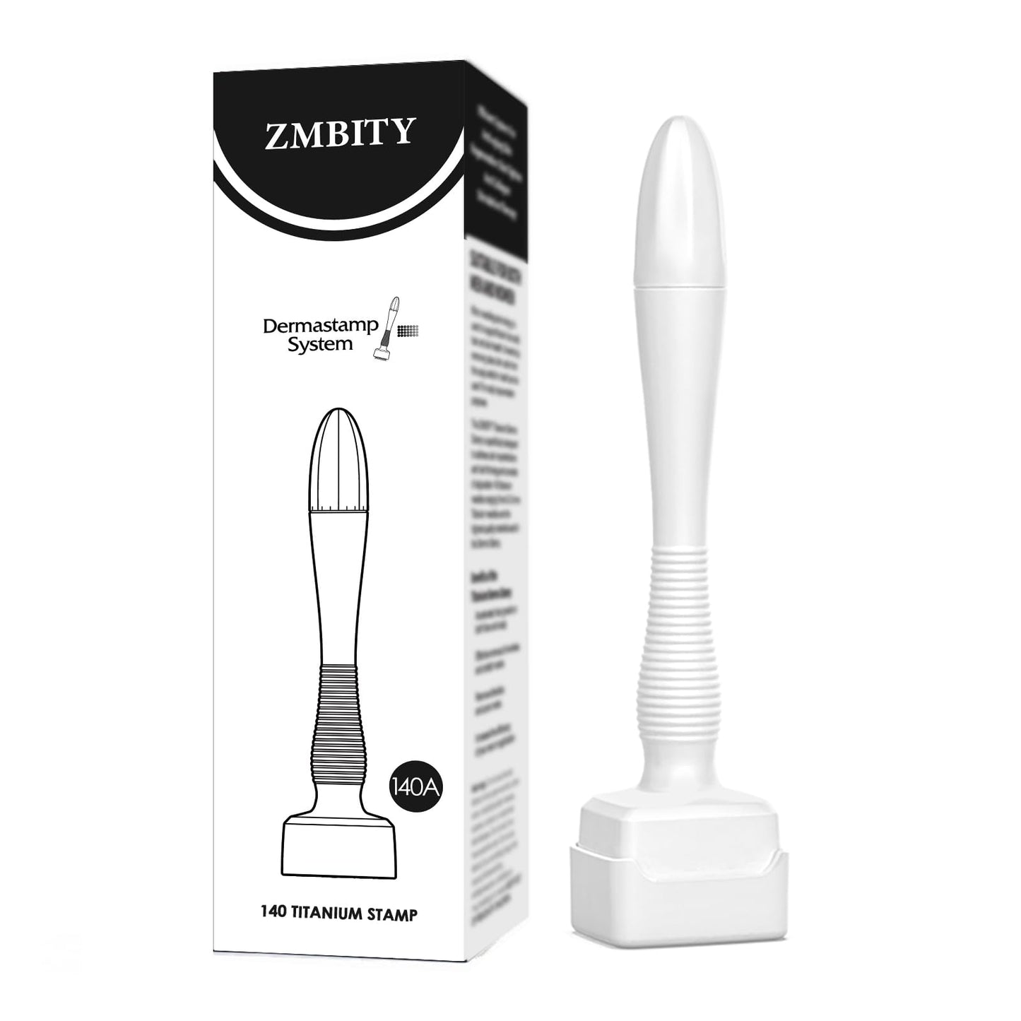 Titanium Derma Stamp - Microneedle Skin Care Tool for Scalp Face - Microneedling Stamp for Home Use - Derma Roller Alternative (0.25mm) Beauty and Personal Care EIVSMCZ Default Title