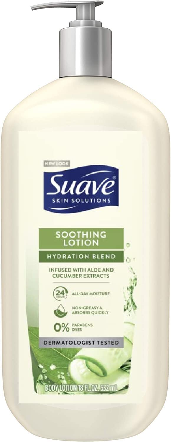 Suave Skin Solutions Body Lotion, Soothing with Aloe, 32 oz Beauty & Personal Care Suave
