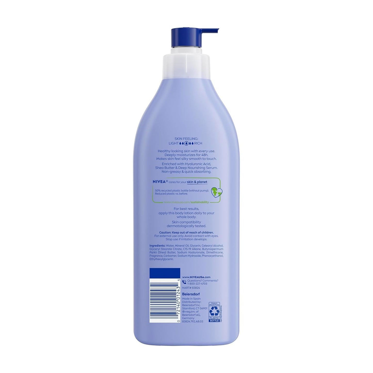 NIVEA Shea Daily Moisture Body Lotion, 16.9 oz (Pack of 4) Beauty & Personal Care NIVEA