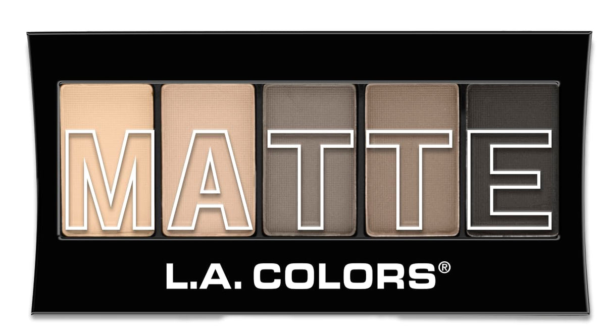 L.A. COLORS 5 Color Matte Eyeshadow Palette, Nude Suede CEM480 Beauty & Personal Care L.A. COLORS