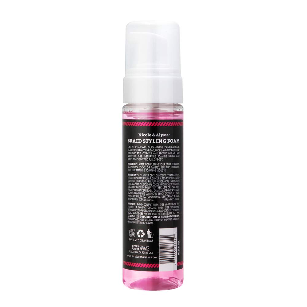 Nicole & Alyssa - Braid Foam and Loc/Twist Gel Combo (7.2oz Foam + 7.9oz Gel) Beauty & Personal Care Nicole & Alyssa