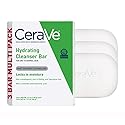 CeraVe Hydrating Cleanser Bar | Soap-Free Body and Facial Cleanser with 5% Moisturizing Cream | 3-Pack, 4.5 Ounce Each Beauty & Personal Care CeraVe