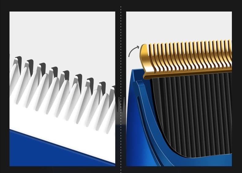 GLESVOWIO Hair Clippers Beard Trimmer for Men Ceramic Blade Nozzle Clipper Professional Finishing Machine Cutter USB Charge Home Appliance Beauty and Personal Care GLESVOWIO