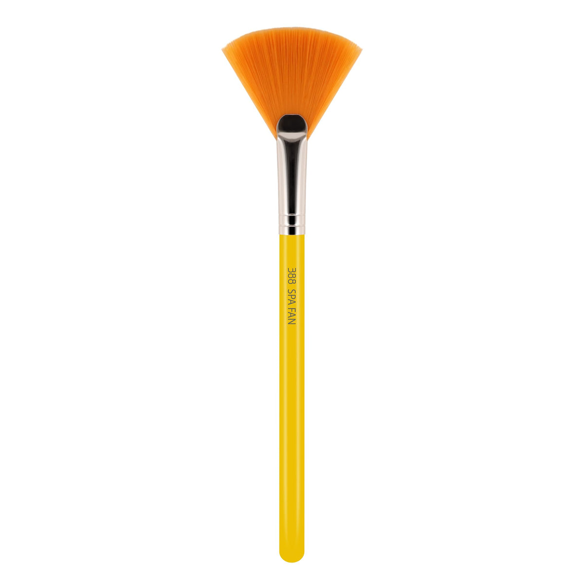 Bdellium Tools Professional Makeup Brush - Studio Series 388 Spa Fan - With Soft Synthetic Fibers, For Applying Masks (Yellow, 1pc)