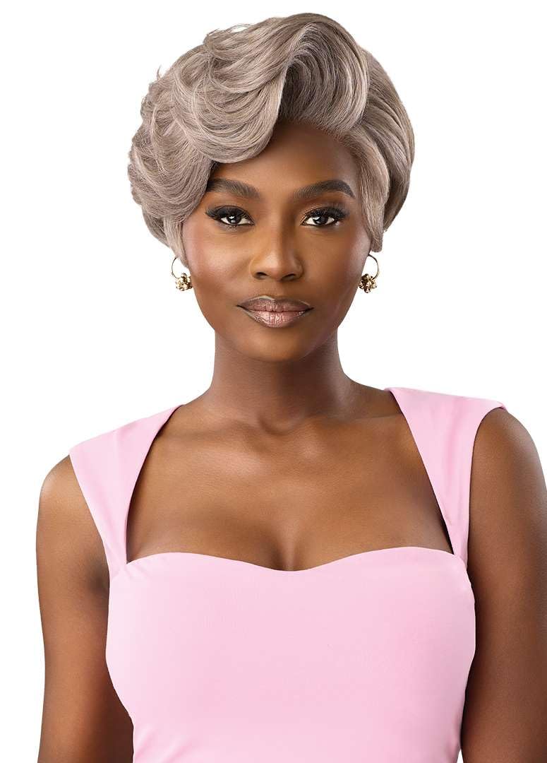Outre Lace Front Wig - Perfect Hair Line 13X4 - Swoop Series - Swoop 15 (JET BLACK 1)