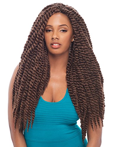 Janet Collection Noir 2X Mambo Twist Braid 24" Color 1(Jet Black)