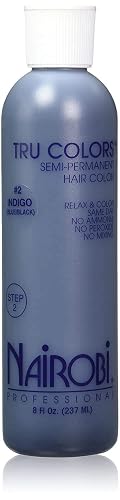 Nairobi Tru Colors Semi Permanent Hair Color No.2 Indigo (Blue/Black) for Unisex, 8 Ounce Beauty & Personal Care Nairobi