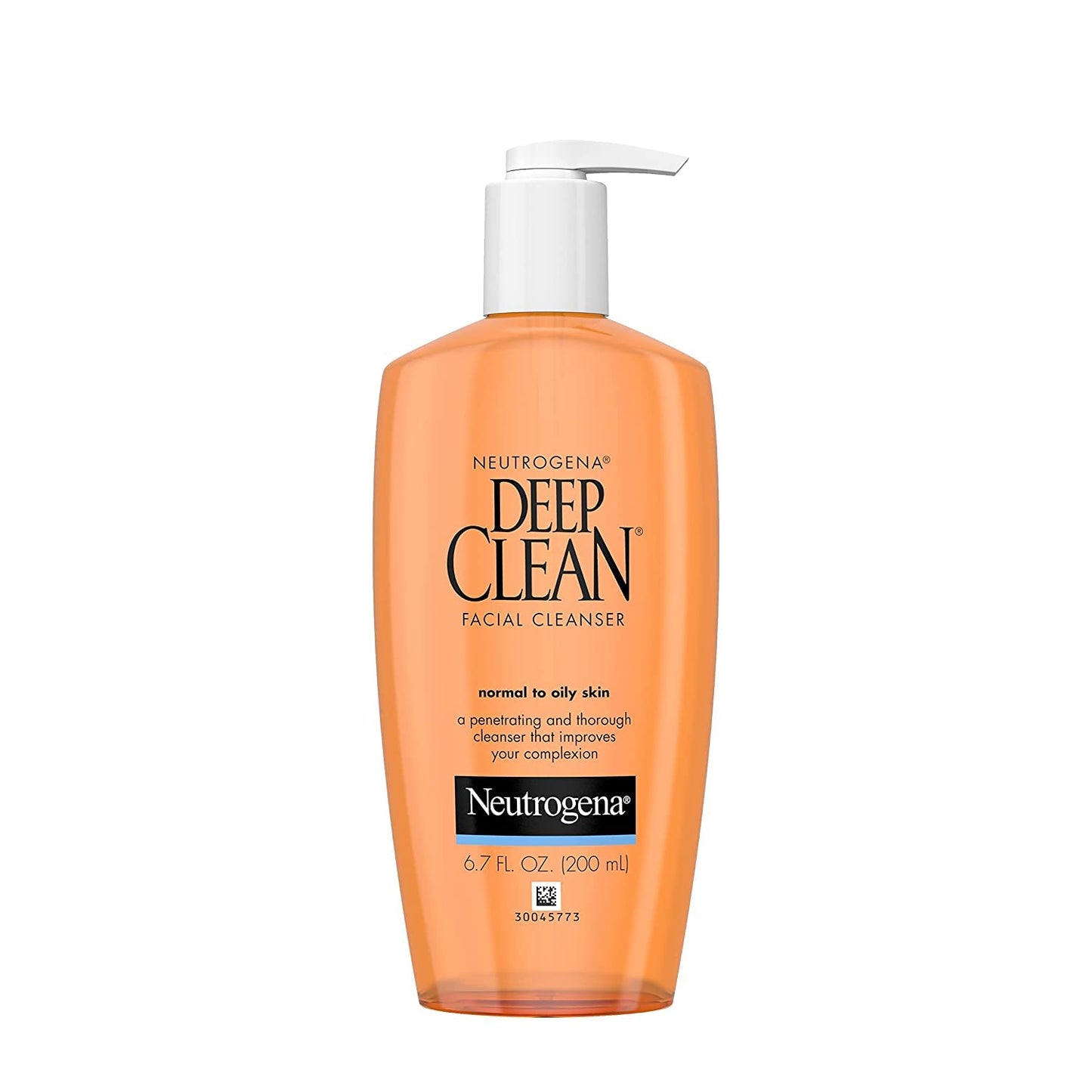 Neutrogena Deep Clean Daily Facial Cleanser with Beta Hydroxy Acid for Normal to Oily Skin, Alcohol-Free, Oil-Free & Non-Comedogenic, 6.7 fl. oz (Pack Beauty & Personal Care Neutrogena