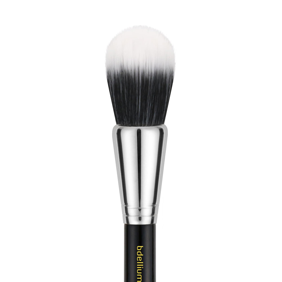 Bdellium Tools Professional Makeup Brush - Maestro Series 958 Duo Fiber Powder - With Soft Synthetic Fibers, For Blending Powder (Black, 1pc)