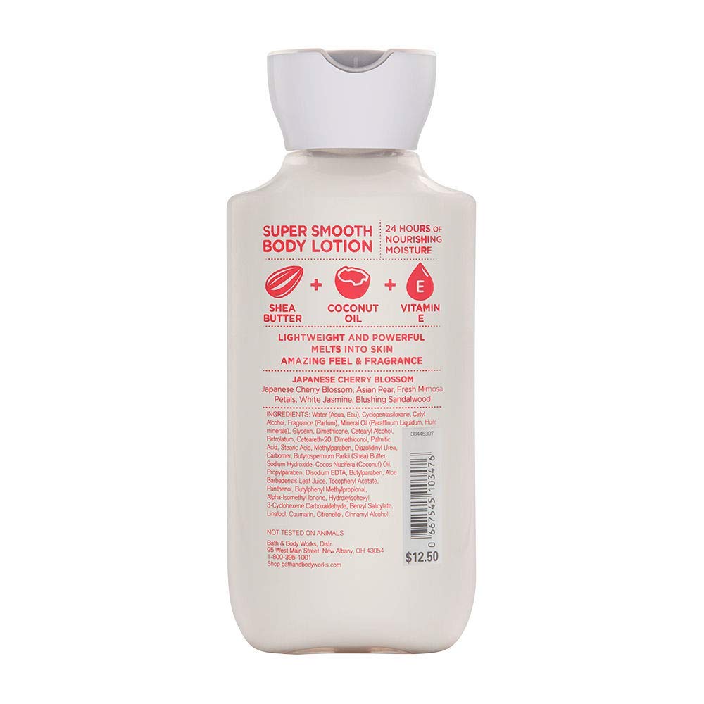 Bath & Body Works Japanese Cherry Blossom Super Smooth Body Lotion, 8 Ounce Beauty & Personal Care Bath & Body Works