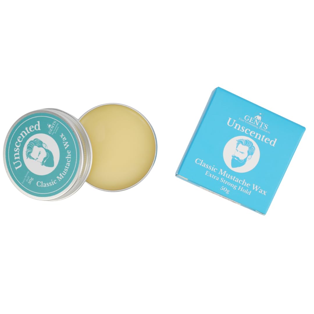 G.B.S Strong Hold Unscented Mustache Wax, Easy Application, Restyleable, long lasting hold with Styling Comb (1.7 oz) (Pack of 1, Unscented) Beauty and Personal Care G.B.S