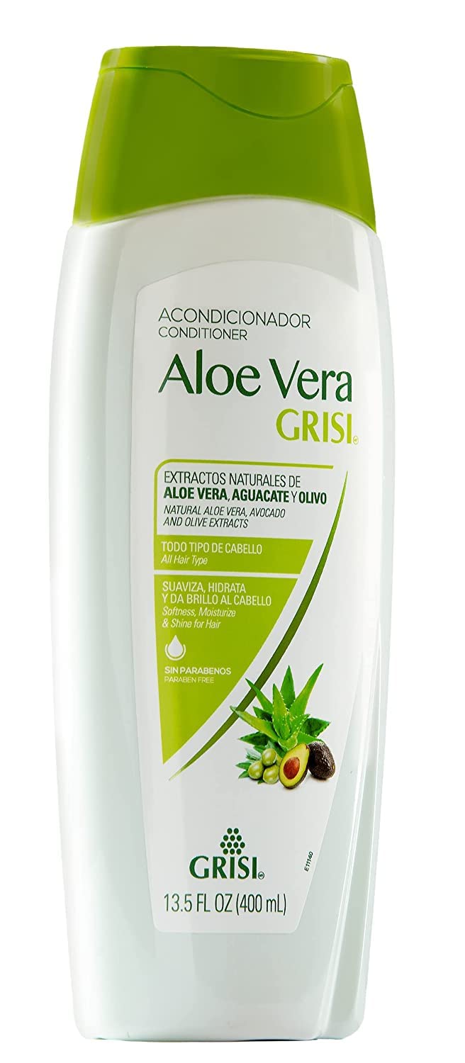 Grisi Aloe Vera Conditioner, Moisturizing Hair Product with Aloe Extract, Paraben-Free, 2-Pack for Soft and Shiny Hair, 13.5 FL Oz each Beauty & Personal Care Grisi
