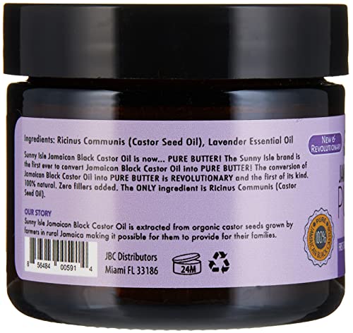 Sunny Isle Lavender Jamaican Black Castor Oil Pure Butter 2oz Beauty & Personal Care Sunny Isle