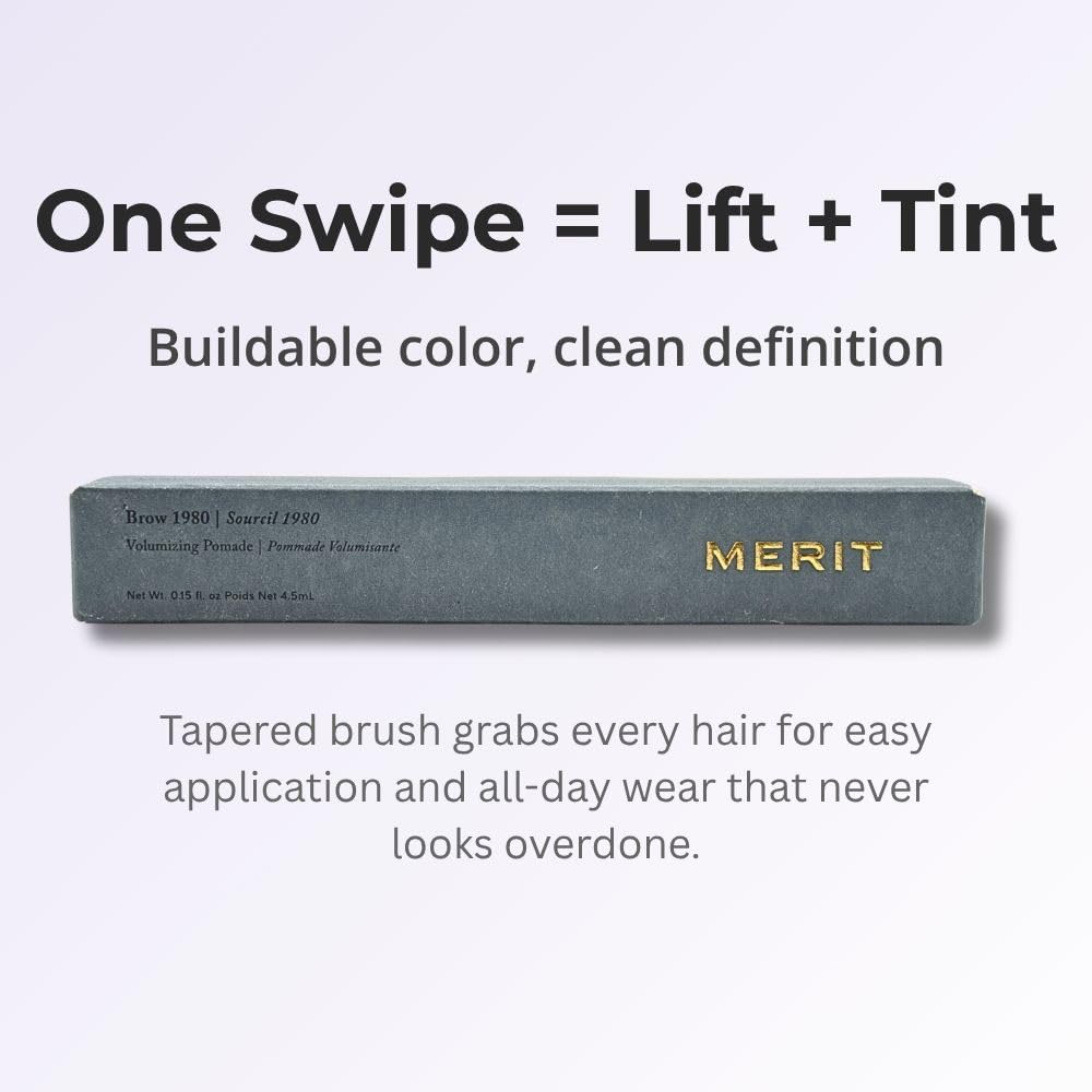 Merit Brow 1980 Volumizing Pomade - Light Brown, Neutral Brown