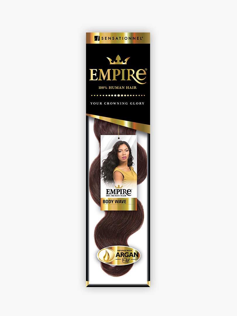 Sensationnel Empire Curly Human Hair-Body Wave,10 inch, F1B/30