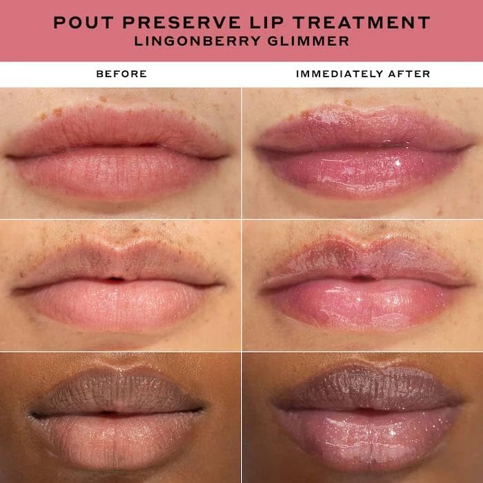Ole Henriksen Pout Preserve Hydrating Peptide Lip Treatment - Lingonberry Jam Glimmer Beauty & Personal Care Ole Henriksen