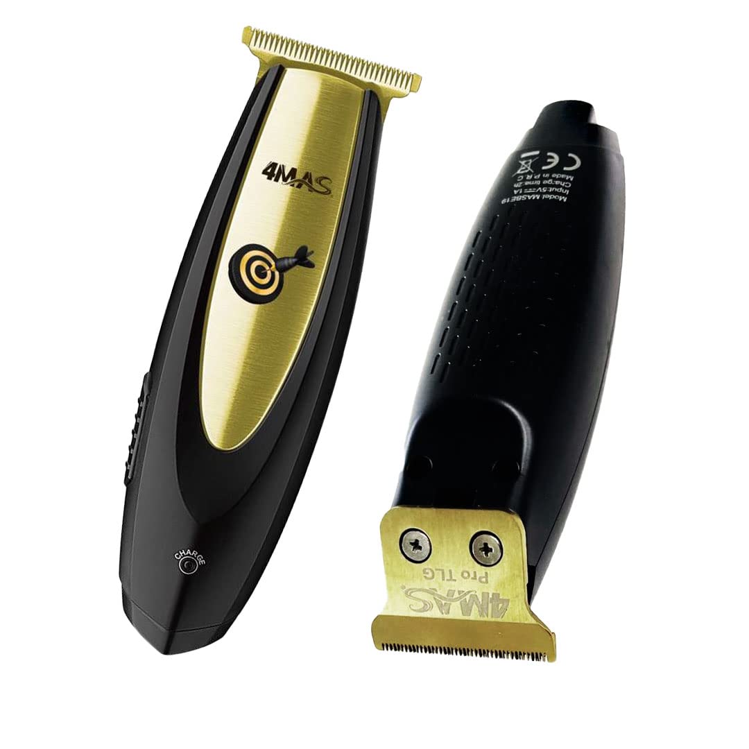 4MAS Bullseye Finishing Trimmer - Gold Zero-Gapped TLG Blade Attached Beauty and Personal Care 4MAS